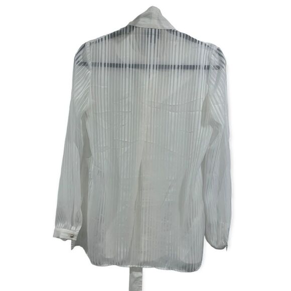 Just Cavalli white sheer top necktie - Picture 3 of 4